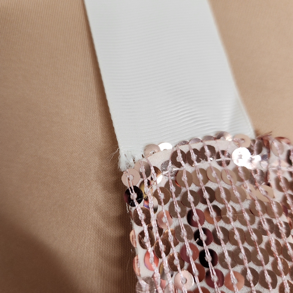 Free People Sequin Rose Pink Mini Dress Party Size XS - Picture 11 of 13